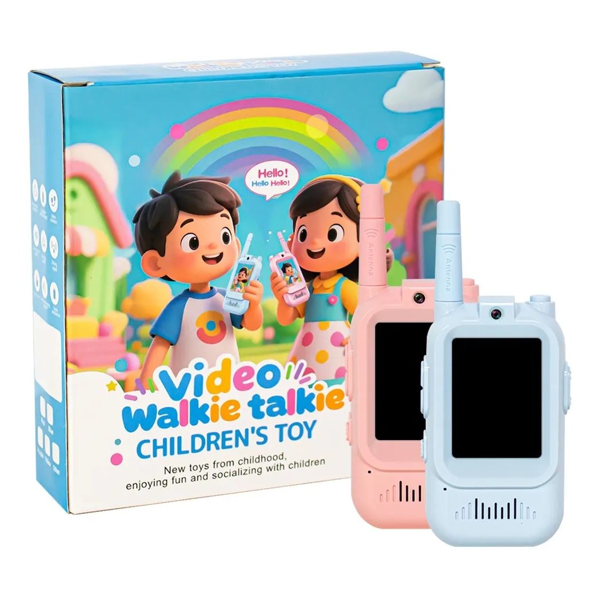 GENERICO - Kit Radios Walkie Talkies Para Niños Videollamada Camara