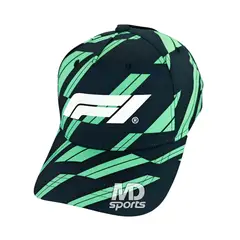 FORMULA 1 - Gorro STICHD Oficial Logotipo F1 Track Graphic 2026 Negro/Verde