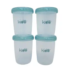 KIDO - SET DE 4 VASOS DE ALMACENAMIENTO TODDLER 180 ML
