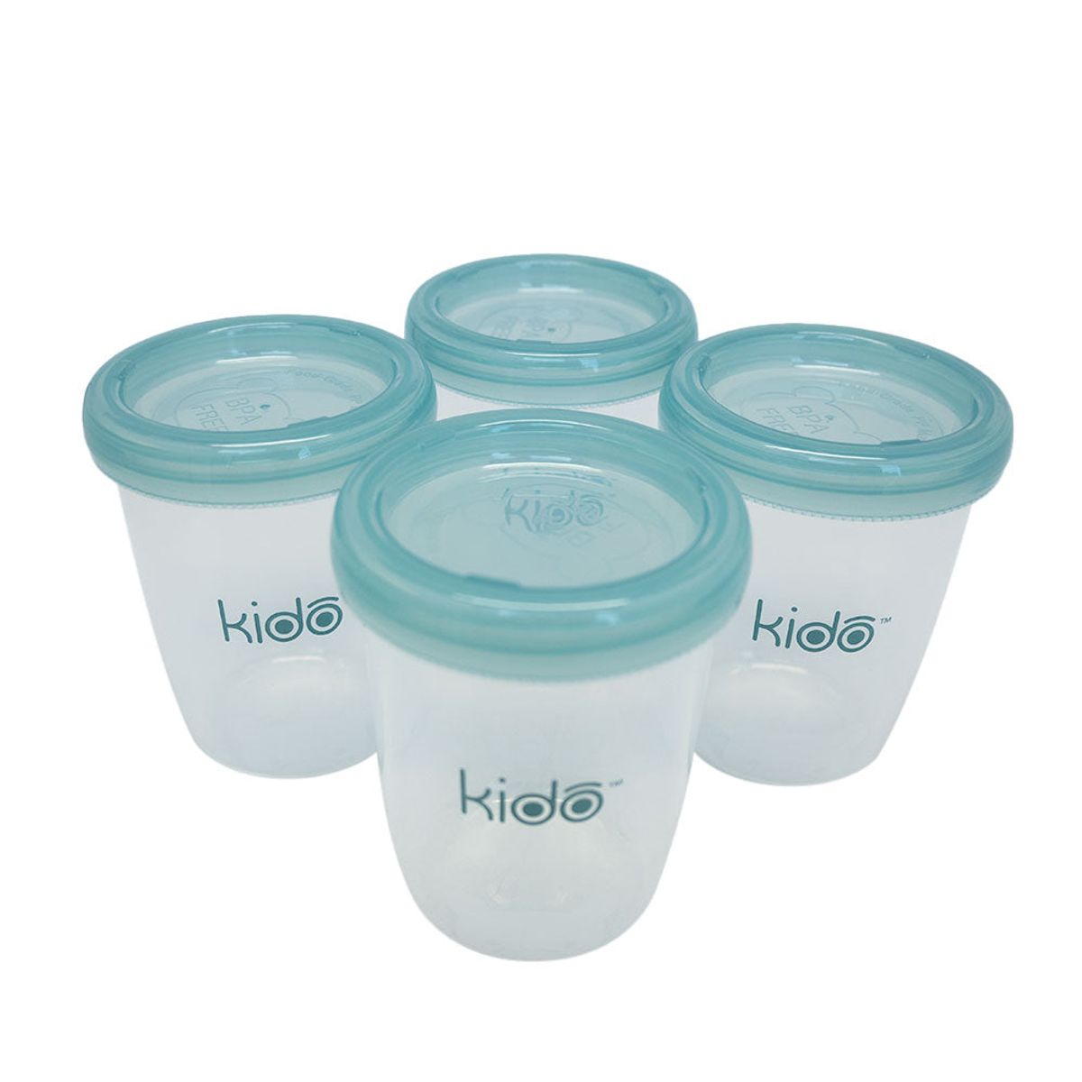 KIDO - SET DE 4 VASOS DE ALMACENAMIENTO TODDLER 180 ML KIDO