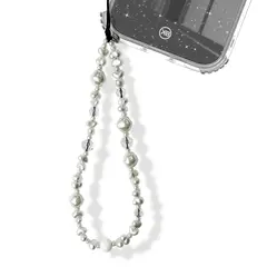 KBOD - Colgante Strap Diseños Y Colores Para Teléfonos Celular Perla Blanca