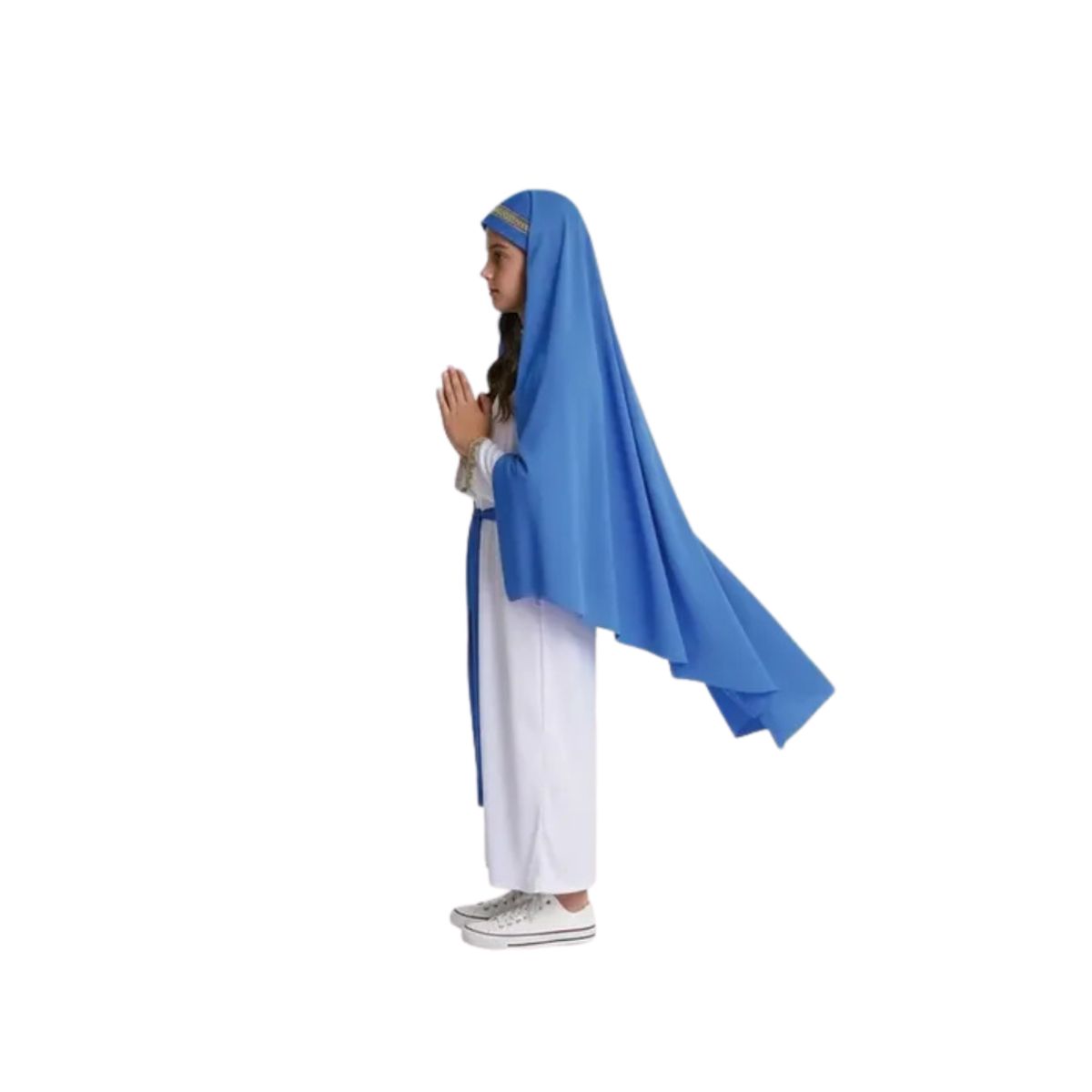 GENERICO - Disfraz Religioso Virgen Maria Niña Cosplay 5-6