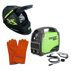 INDURA - Kit Soldadora 160A + Máscara Redbo RB4000TC2 + Guante