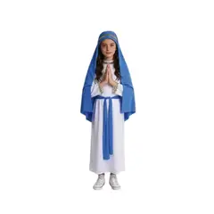 GENERICO - Disfraz Religioso Virgen Maria Niña Cosplay 10-12