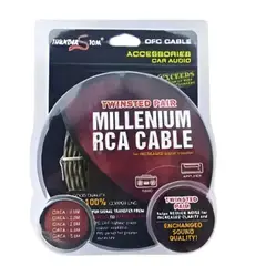 GENERICO - Cable 2x2 Rca, 5 Metros, Para Amplificacion De Auto. Tr-11