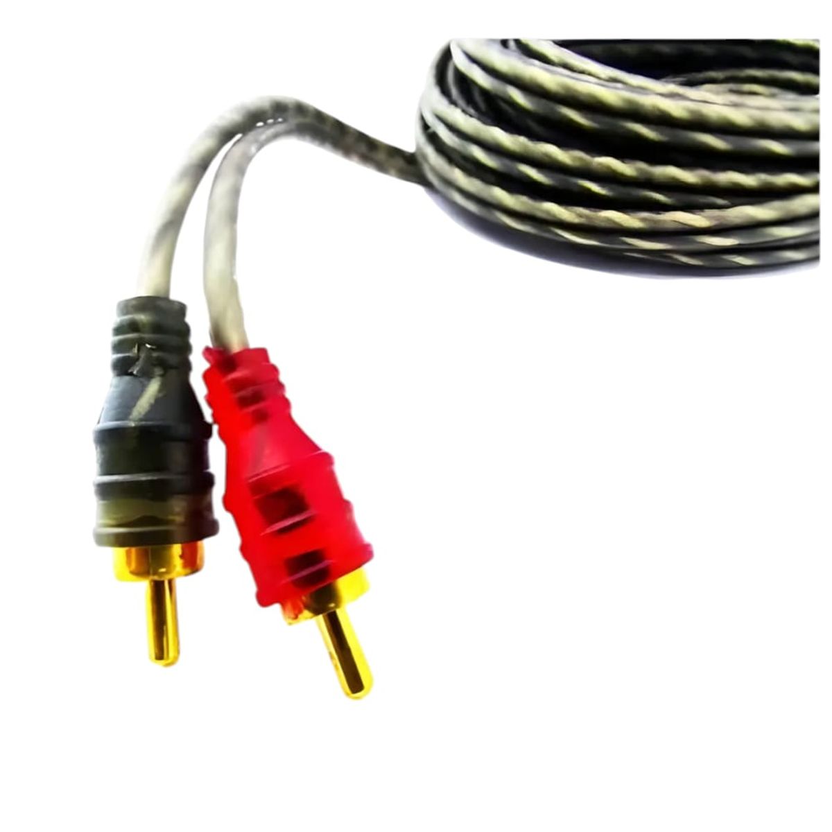 GENERICO - Cable 2x2 Rca, 5 Metros, Para Amplificacion De Auto. Tr-11