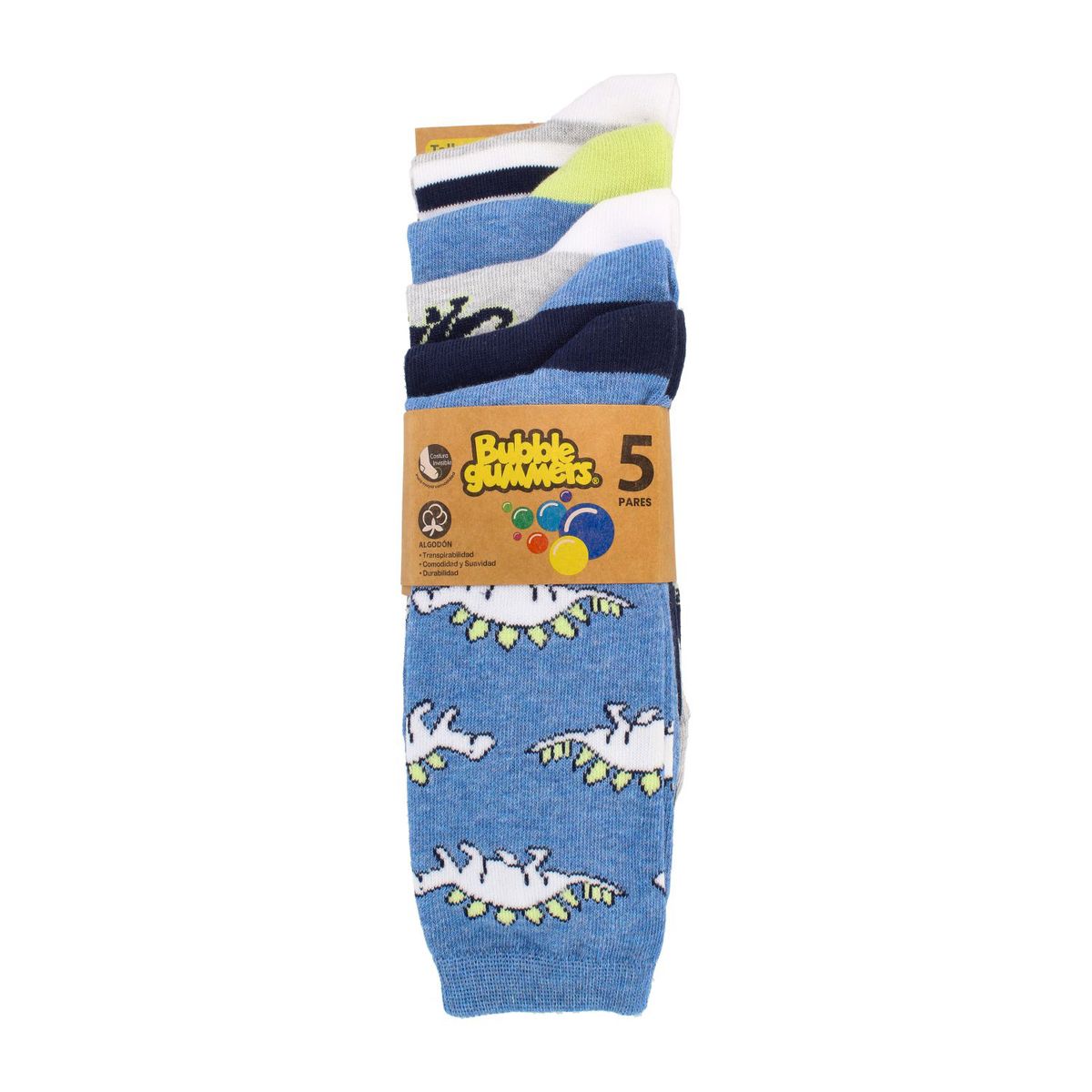 BUBBLE GUMMERS - Calcetines Niño Bubblegummers Neon Blanco