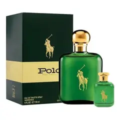 RALPH LAUREN - Set Perfume Hombre Polo Green 118 ML + 15 ML