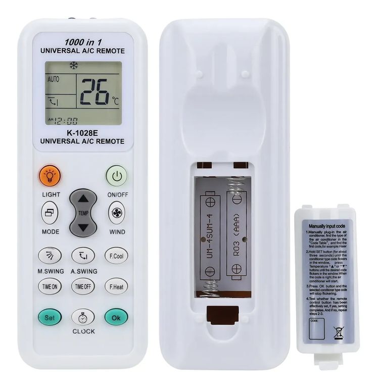 GENERICO Control Remoto Para Aire Acondicionado Universal K-1028e