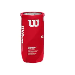 WILSON - Pelotas De Padel X3 Performance Padel Ball Durabilida