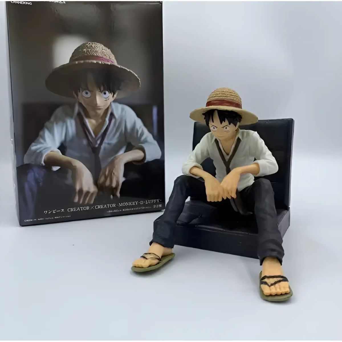 GENERICO - Figura Luffy Sentado One Piece Caja