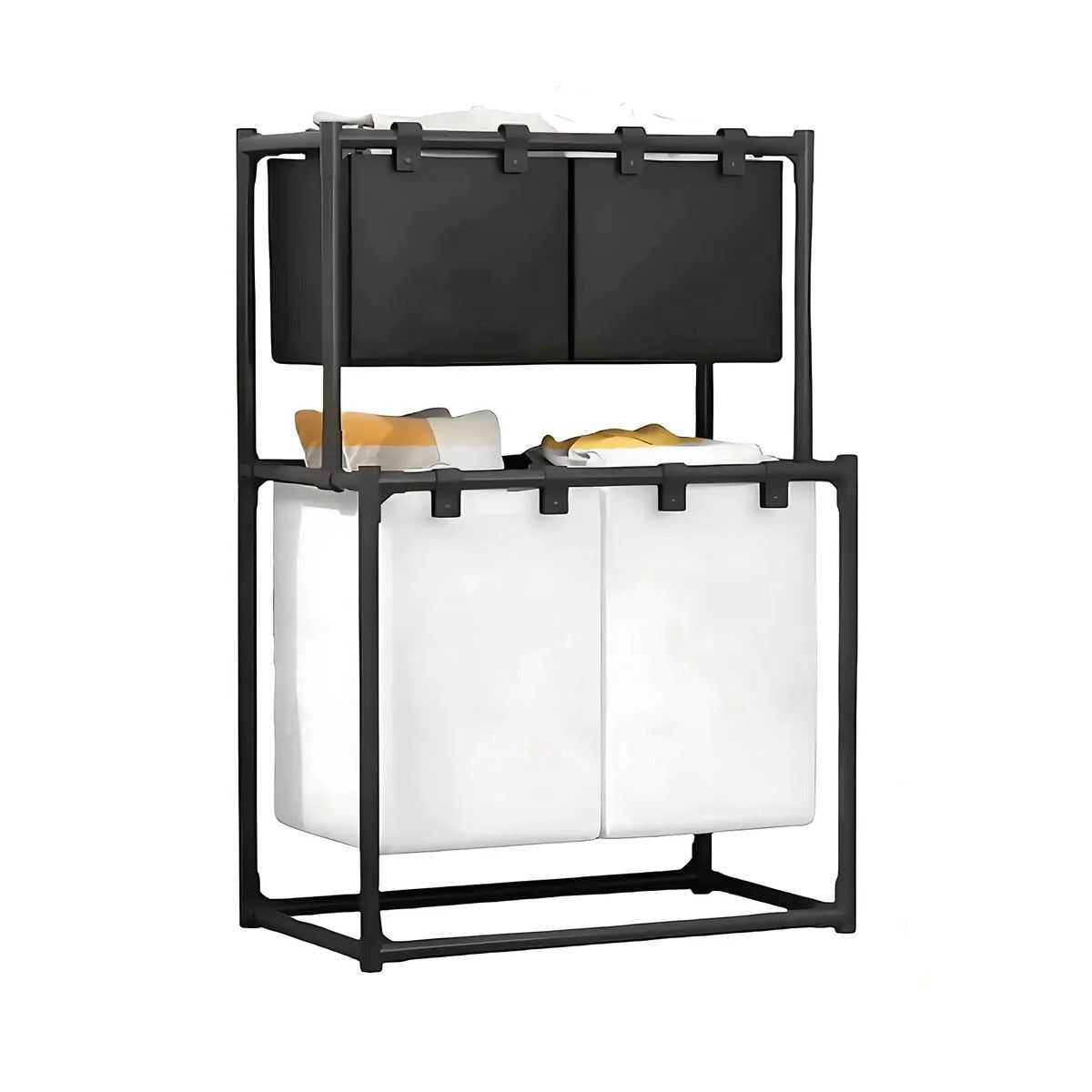 GENERICO - Cesta De Ropa Sucia 4 Compartimentos Espesar Accesorios Baño BELUG