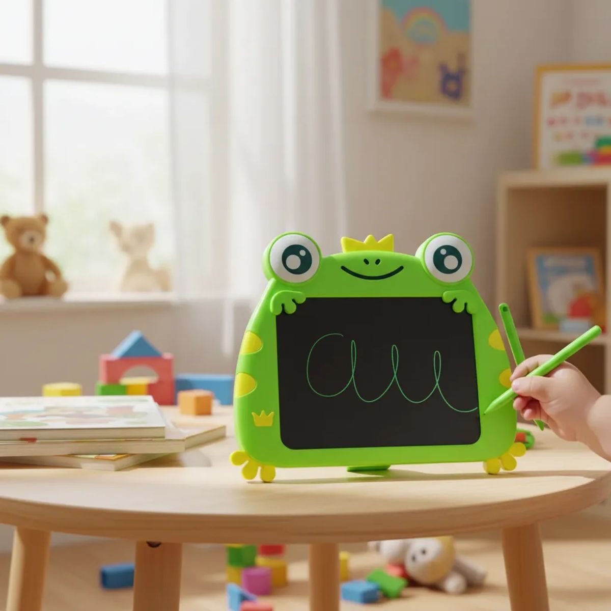 GENERICO - Pizarra Mágica Infantil Rana 30x24 Cm Con Lápiz