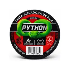 PYTHON - Cinta Aislante Autoextinguible Negra 18mm x 10m