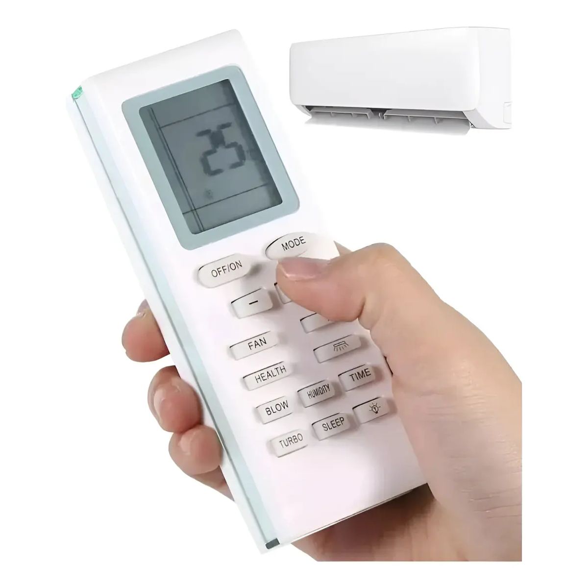 OEM - Control Remoto Para Aire Acondicionado Universal Anwo Blanco
