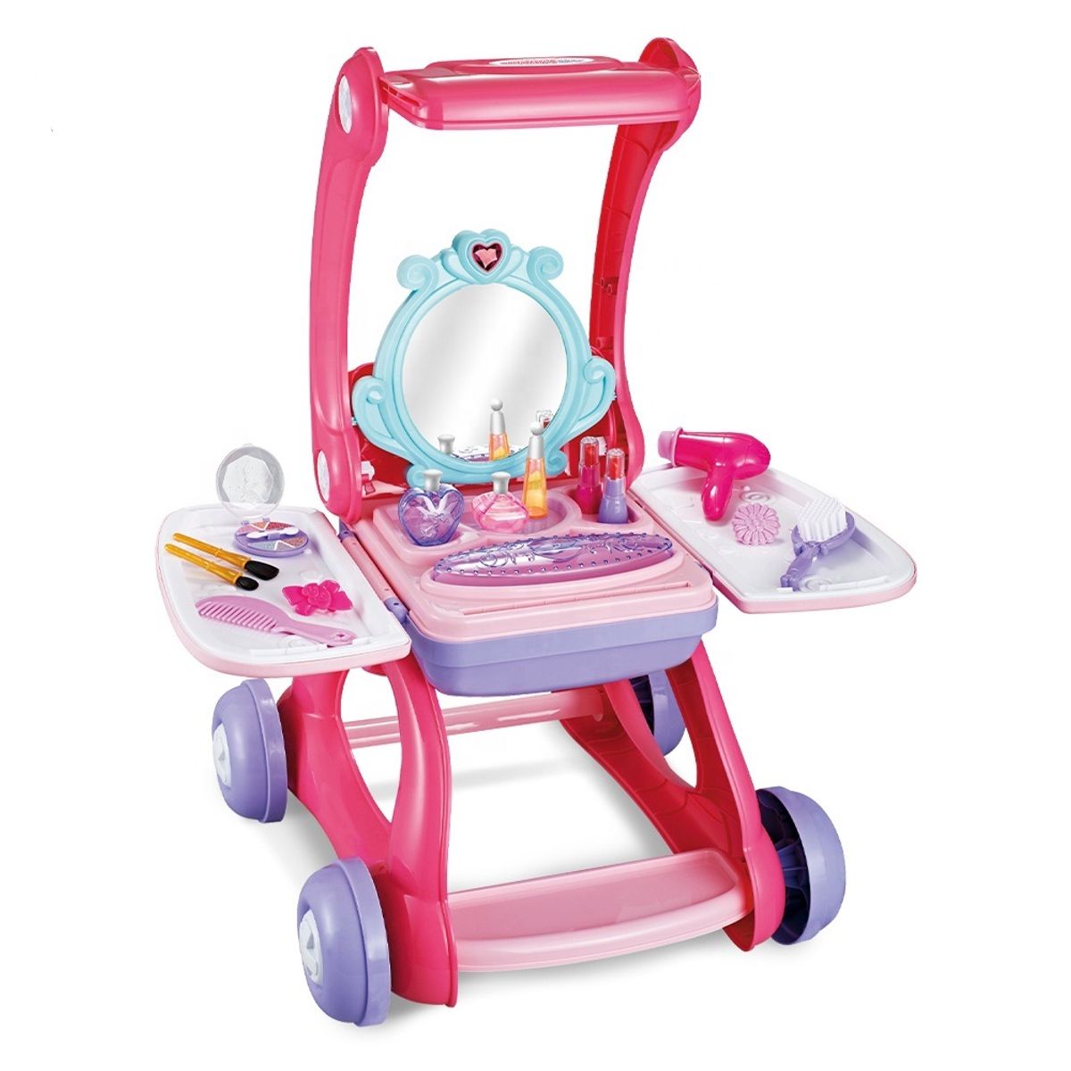 GENERICO - TOCADOR DE MODA CARRITO DE COMPRAS 2 EN 1 INFANTIL