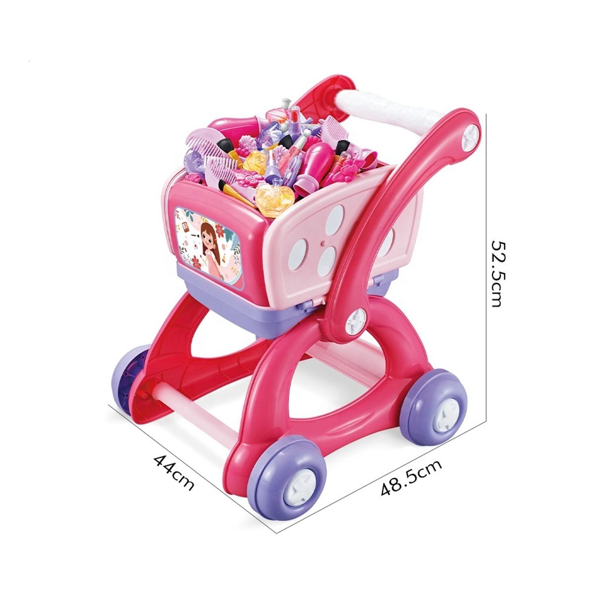 GENERICO - TOCADOR DE MODA CARRITO DE COMPRAS 2 EN 1 INFANTIL