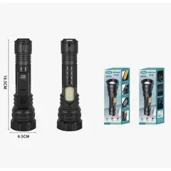 IRM - Linterna Antorcha De Mano 6 Modos De Luz Recargable
