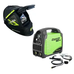 INDURA - Kit Soldadora 160A + Máscara Redbo RB4000TC2