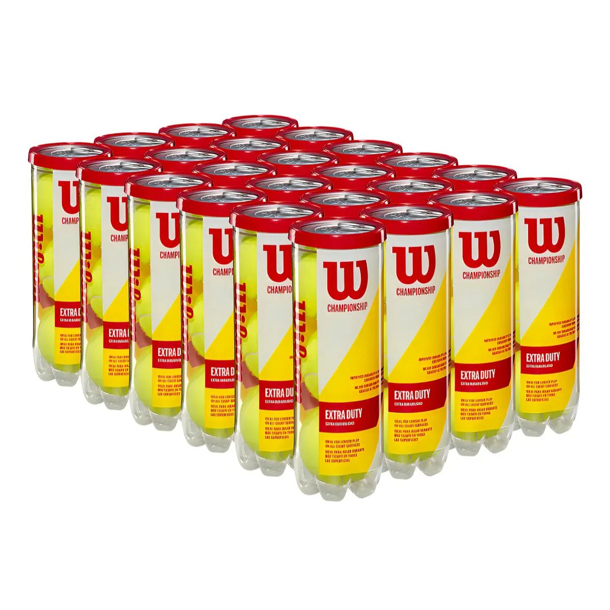 WILSON - Caja Pelotas Tenis Wilson Championship Extra Duty - 24 Tubos