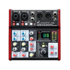 K ACOUSTIC - MezcladorTarjeta de sonido USB K-66
