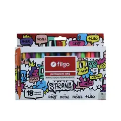 FILGO - Marcador permanente Strong 18 colores