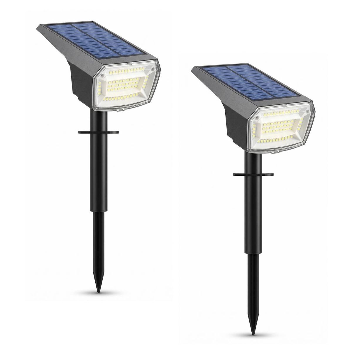 MAXWELL - Foco Lampara Estaca Solar LED Jardin Maxwell Impermeable x2