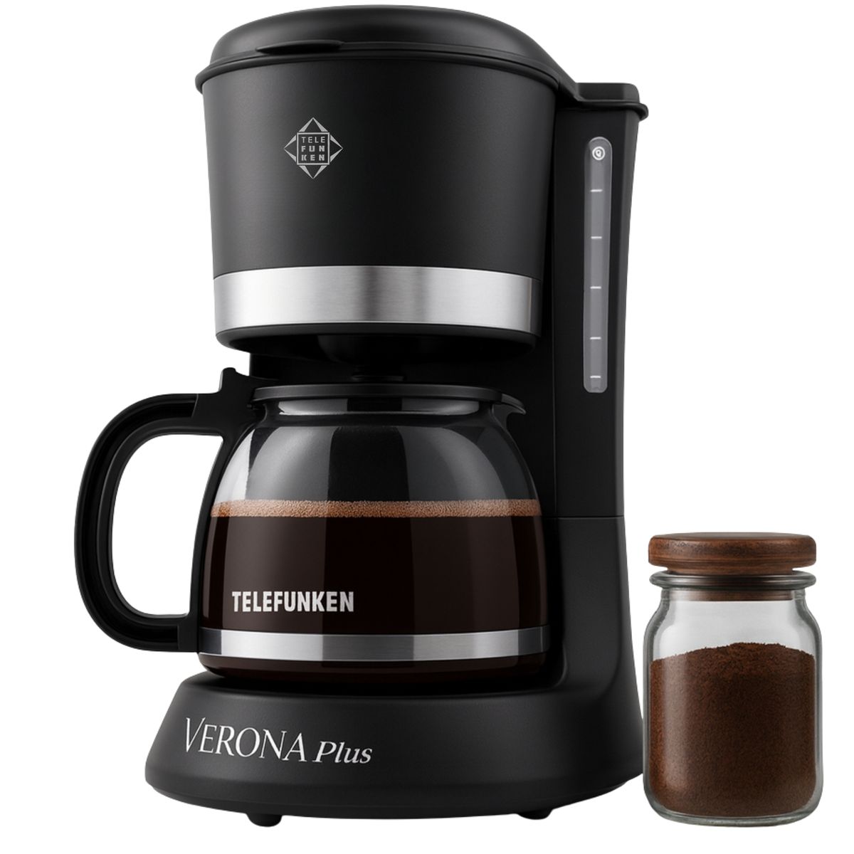 TELEFUNKEN - Cafetera Eléctrica Keep Warm Verona Plus 1.2L Filtro Lavable