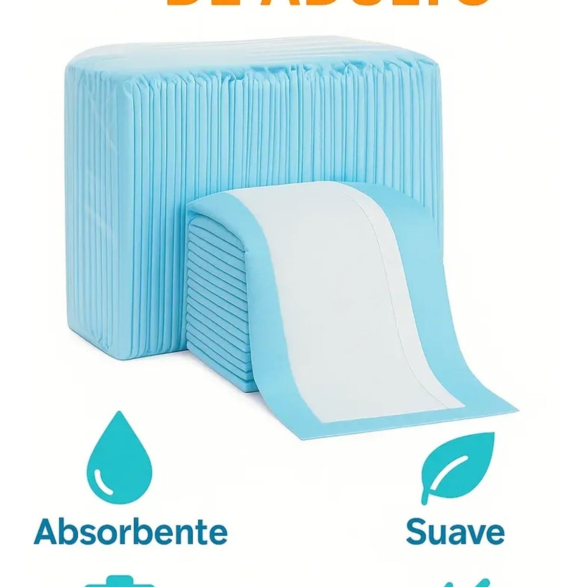 GENERICO - Sabanilla Protector Cama Adulto 45x60cm 30 Unidades Pack