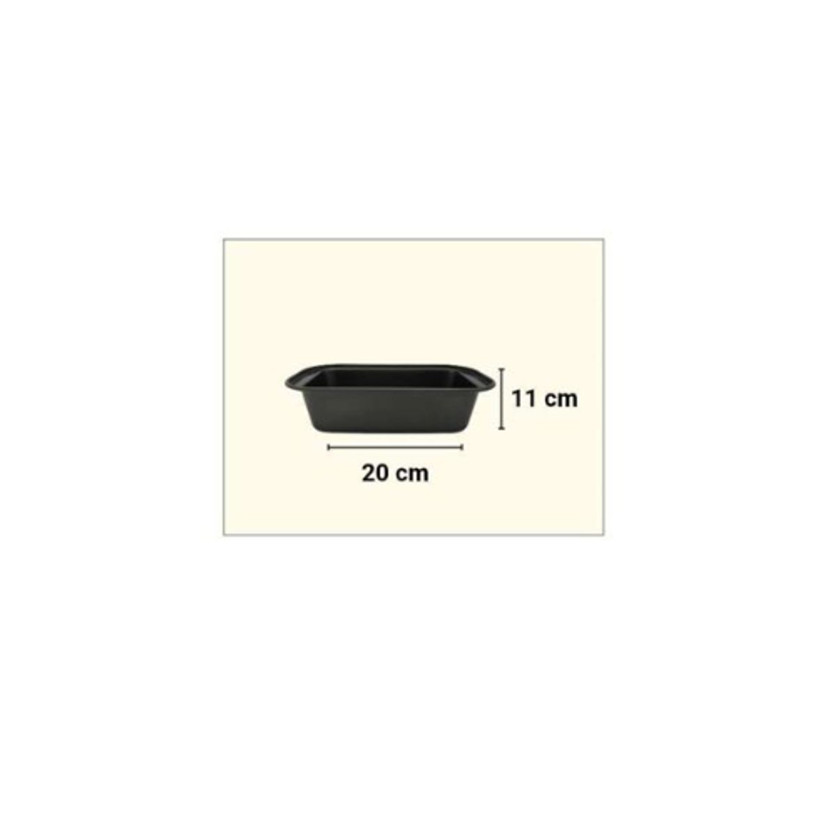 GENERICO - Molde Rectangular 20x11cm 10 Unid