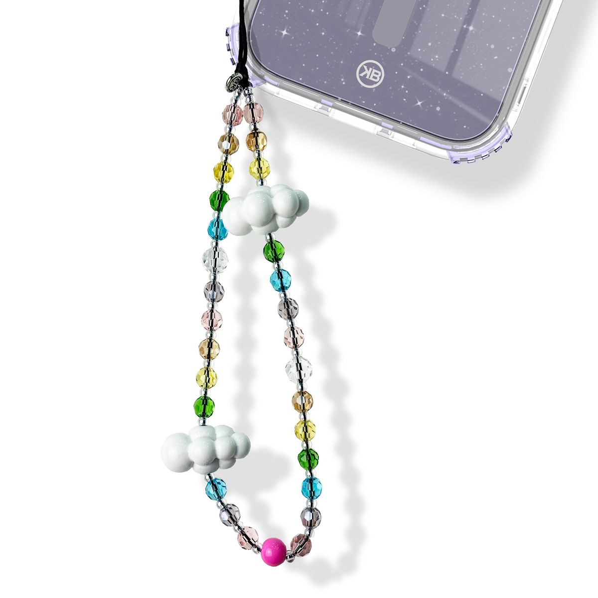 KBOD - Colgante Strap Diseños Y Colores Kbod Para Teléfonos Celular Nubes Perlas Colores