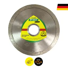 KLINGSPOR - Disco Diamantado Continuo DT300F 115×1,6×22,23 mm -