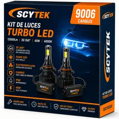 OEM - Kit de Luces Turbo LED 9006 Canbus 12000Lm 3D 360° 40W 6000K