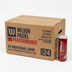 WILSON - Caja Pelotas Padel Performance - 24 Tarros