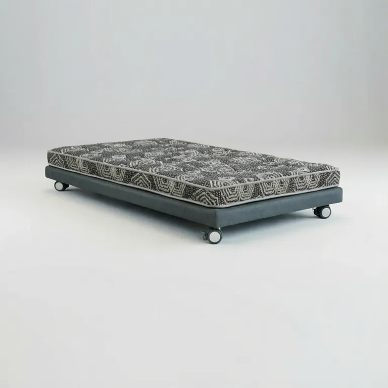 Cama 1 Plaza Box 8 cm L190 cm + Colchon Modelo Ideal - Rueda Logo
