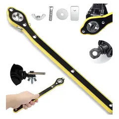 GENERICO - Llave De Trinquete Gata emergencia Auto llave para gata