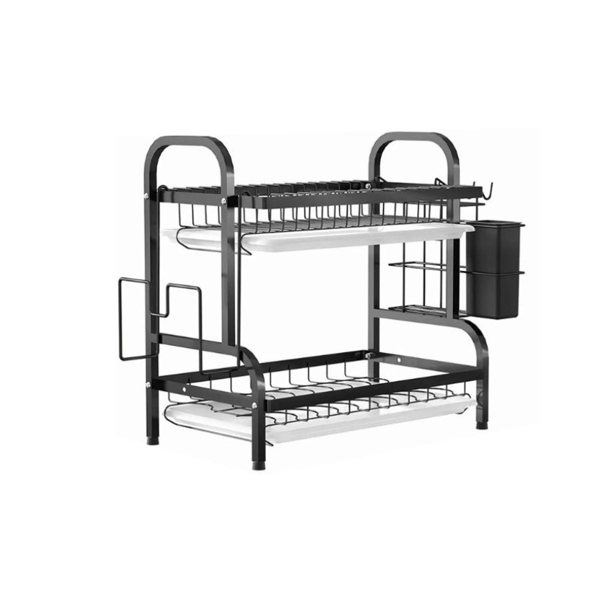 GENERICO - Secador Escurridor De Platos Loza Vajilla 2 Niveles Cocina