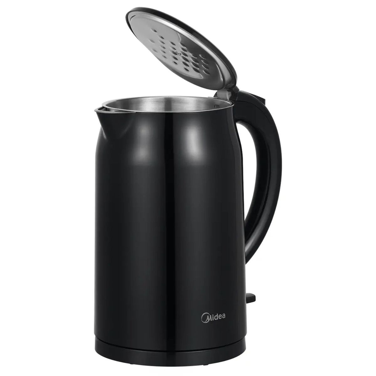 MIDEA - Hervidor 1.7L Doble Pared Negro Acero Inoxidable - SC