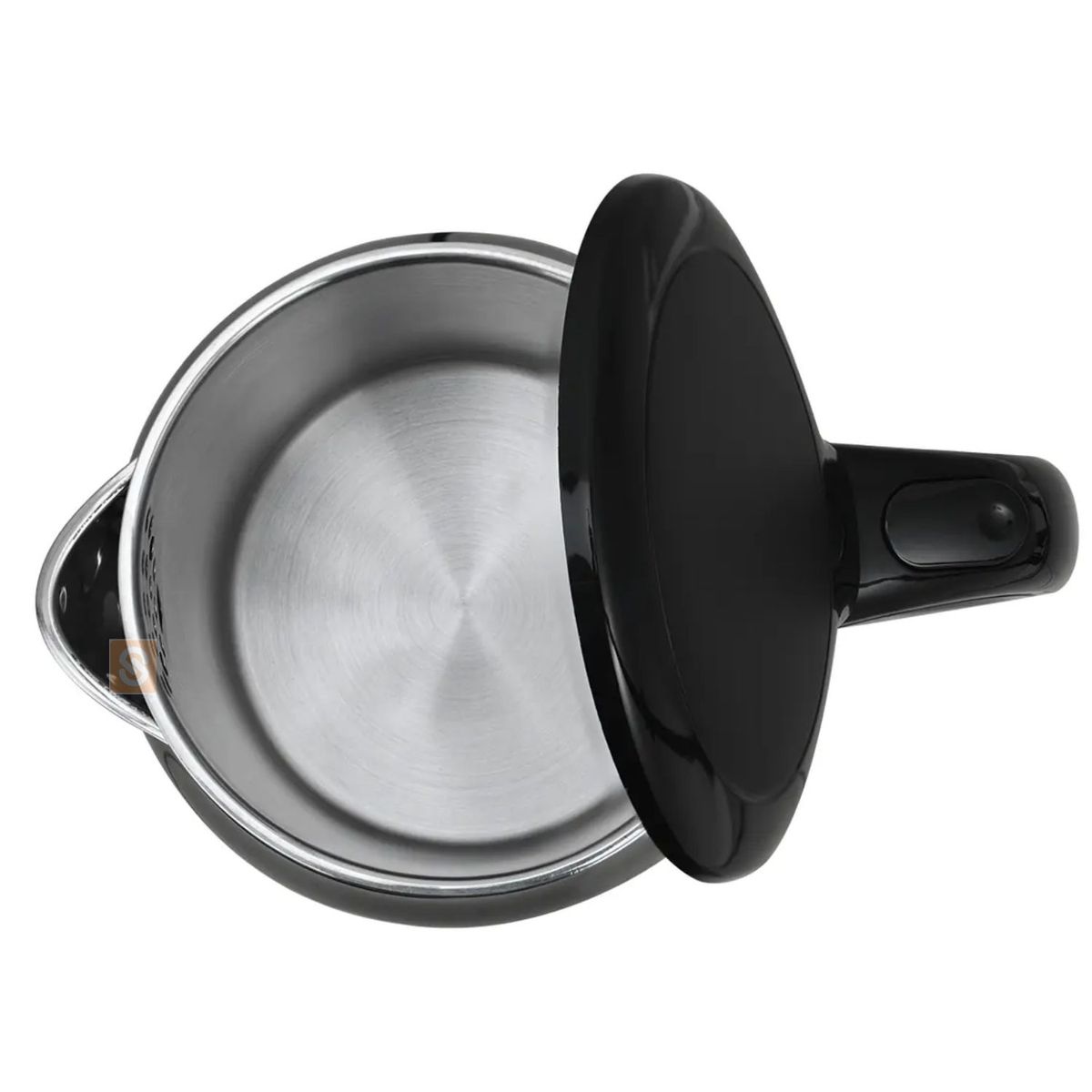 MIDEA - Hervidor 1.7L Doble Pared Negro Acero Inoxidable - SC