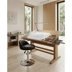 GENERICO - Silla de Bar Ajustable con Base Cromada y Respaldo