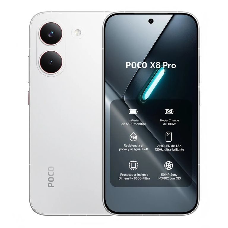 Poco X8 Pro 5G 12G Ram+512GB Ip68 Resistente Agua NFC -Blanco