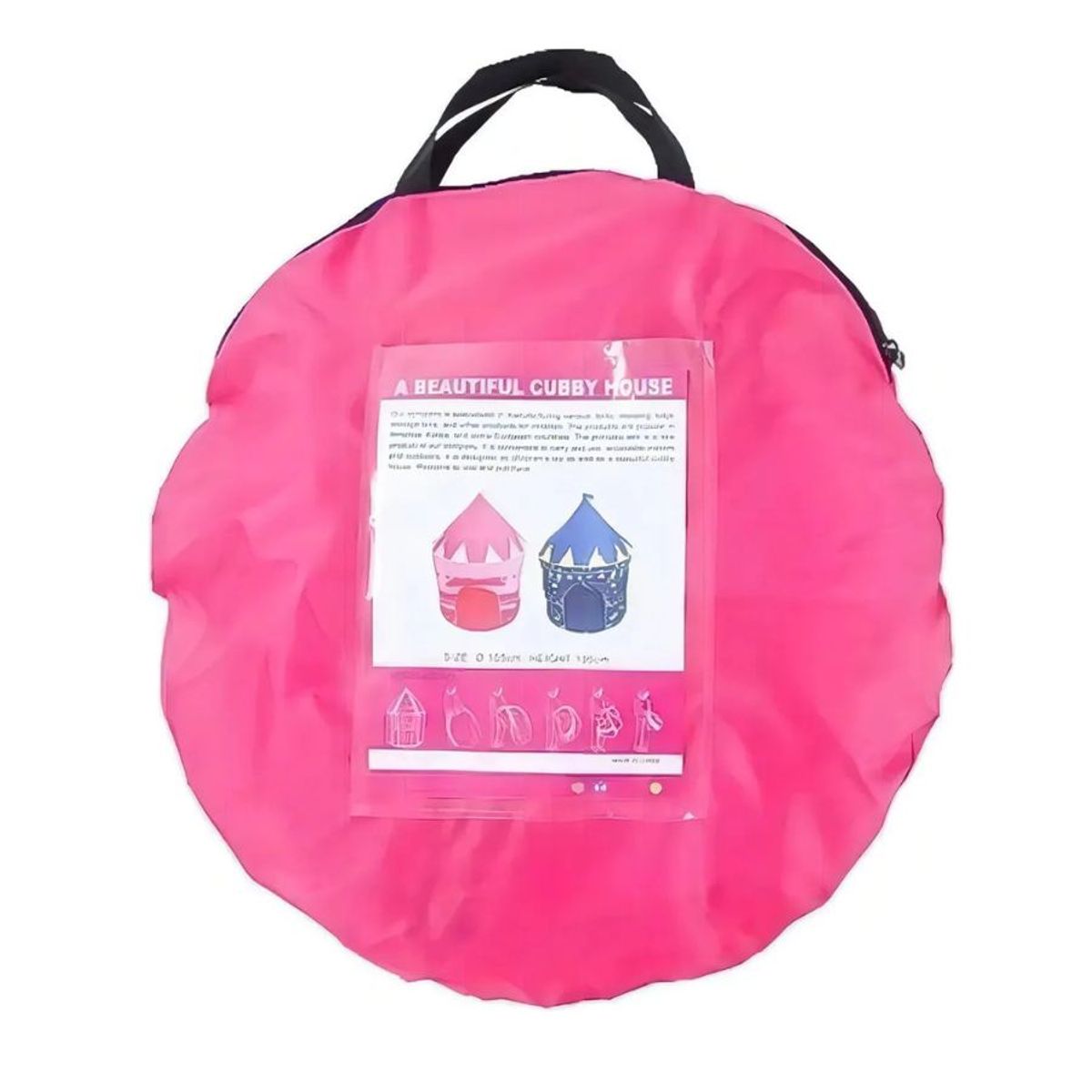 GENERICO - Carpa Castillo Niña Y Niño Infantil Juegos Juguetes Rosa 135X105 Cm