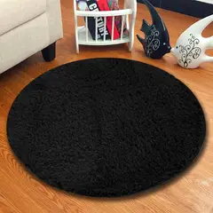 GENERICO - Alfombra Peluda Redonda 150x150cm