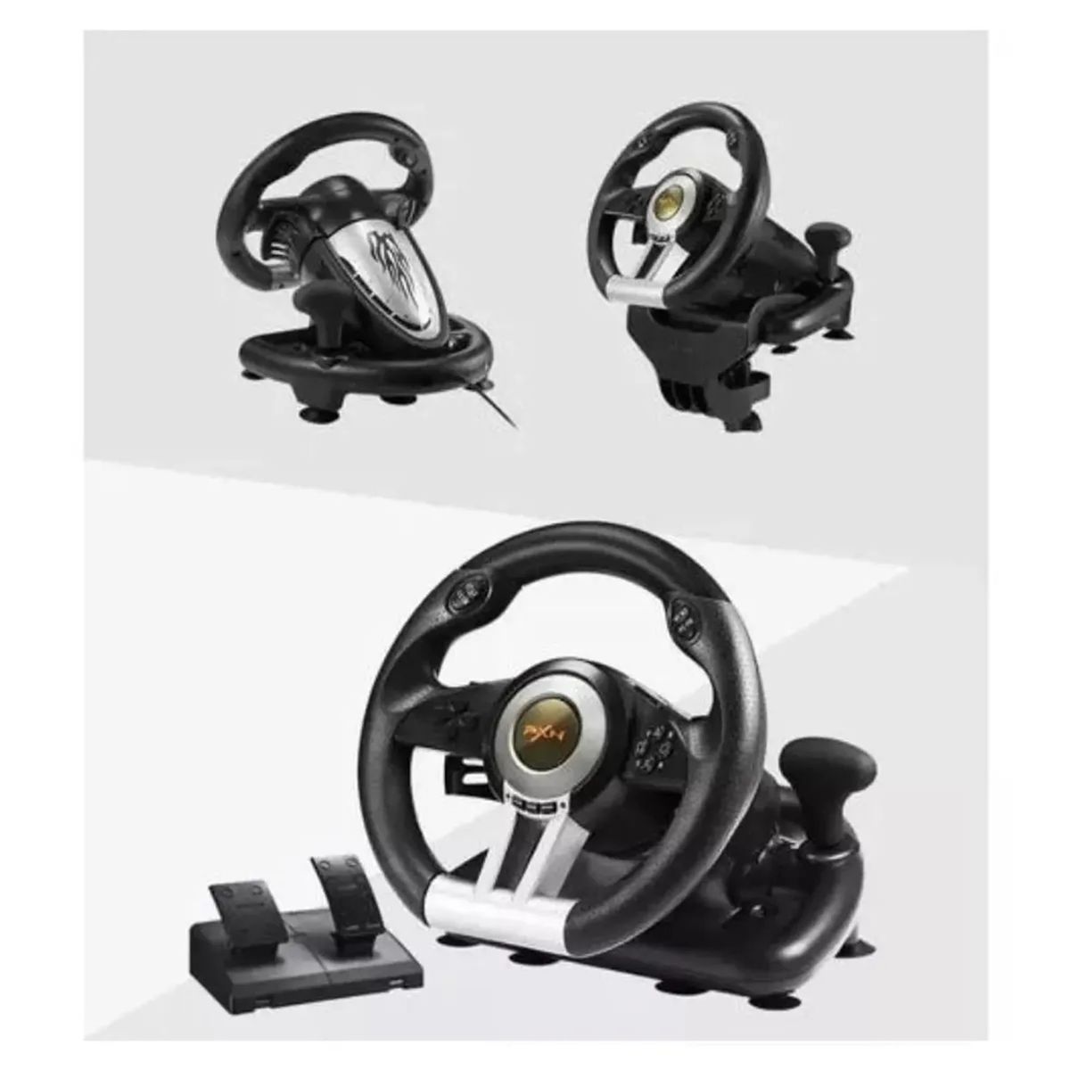MOVI - VOLANTE CON PEDALES PARA SIMULACION PC