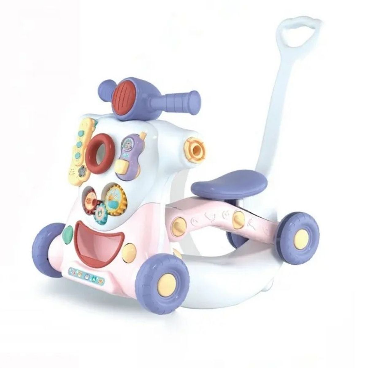 GENERICO - Andador Multifuncional 6 en 1 Juguete Musical Educativo Infantil Rosa