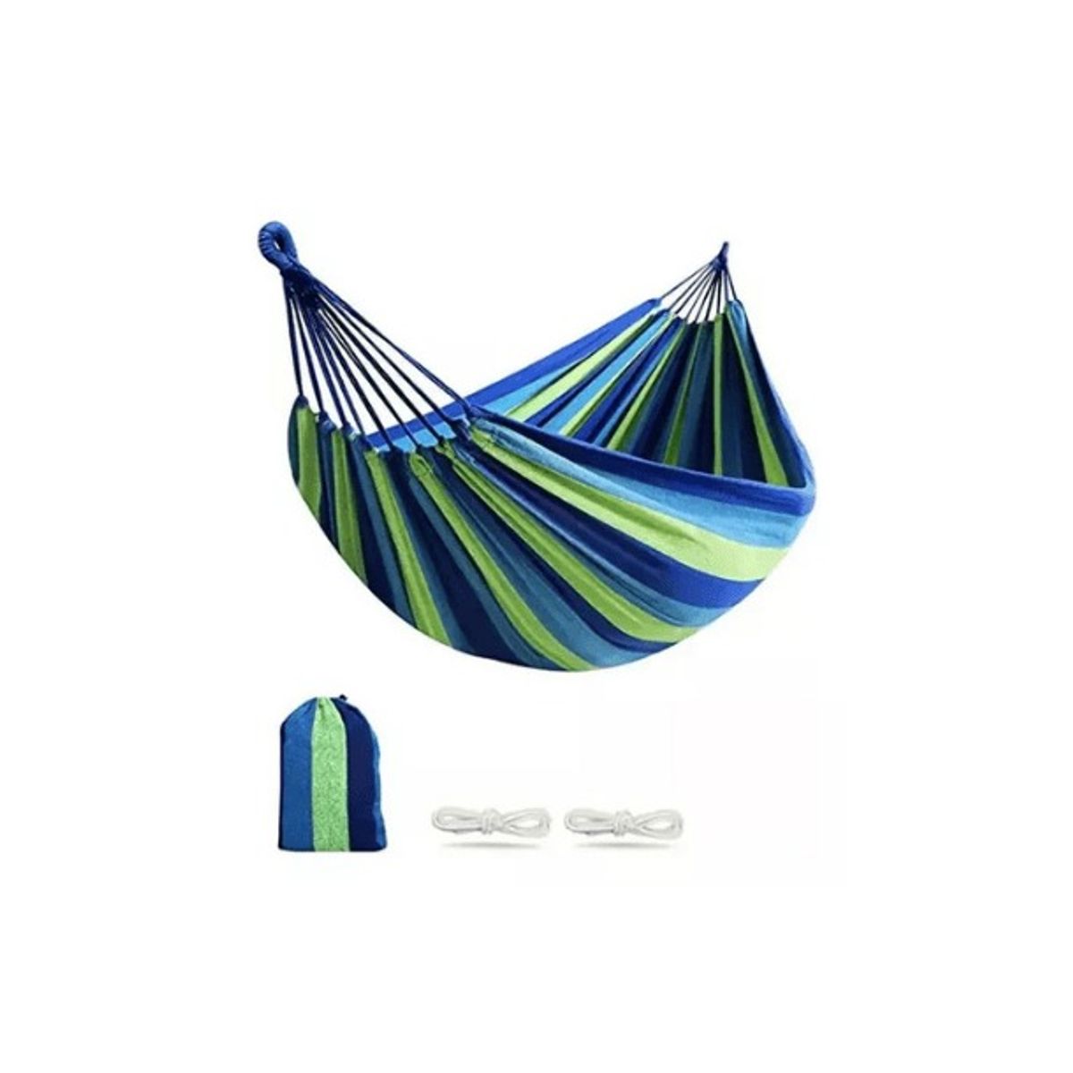 GENERICO - Hamaca De Algodon Jardin Camping Hogar Portatil 150X200cm