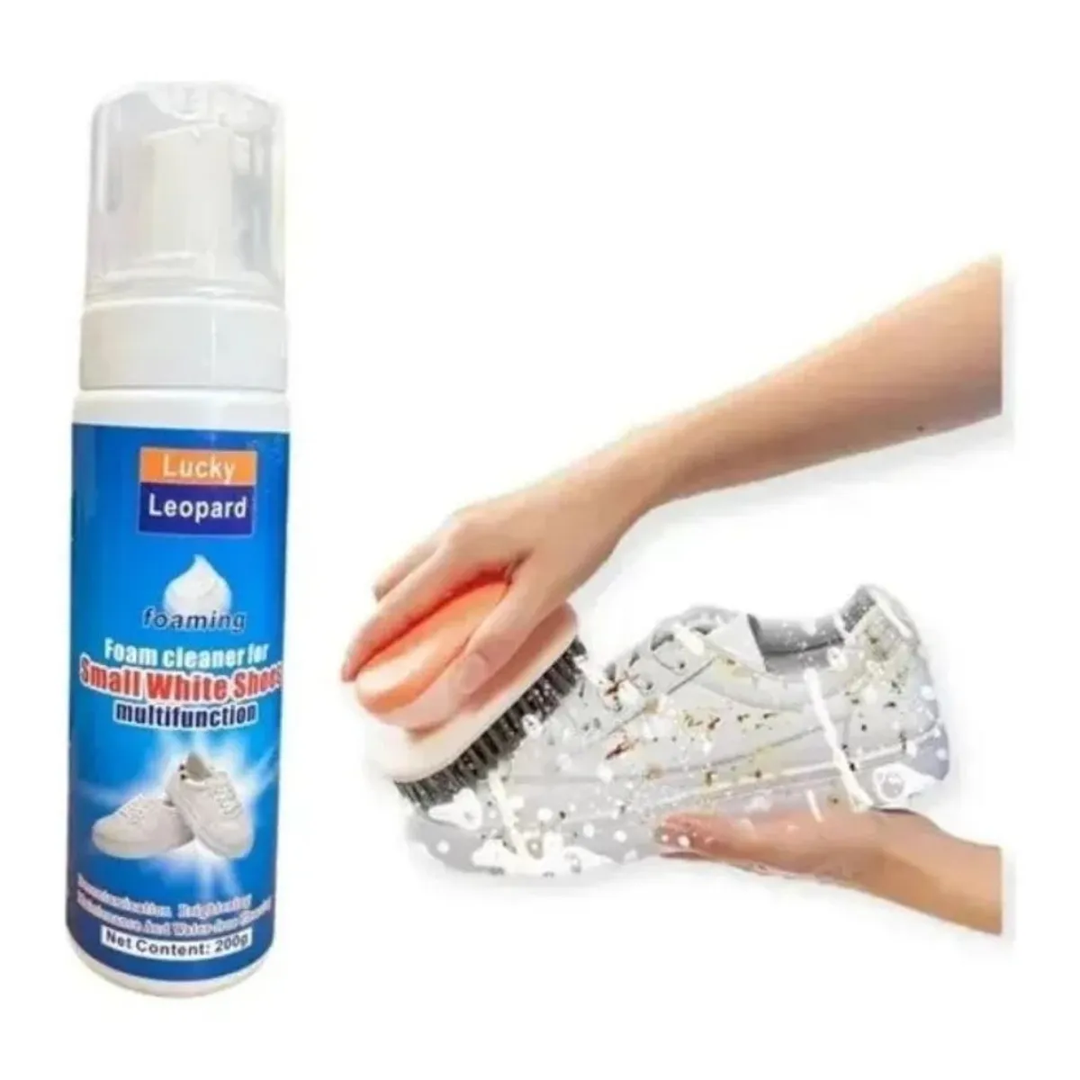 GENERICO - Limpia Zapatillas Cuidado Del Calzado Espuma 200ml