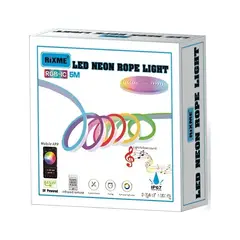 GENERICO - Tira Led Neon Rgb 5m Usb Musical Control Remoto Y App Ip67 Rgb