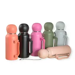 GENERICO - Termo Set Mate Acero Inoxidables 1,3 Litros Tapa Y Bombilla