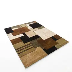GENERICO - Alfombra Con Diseño 3D Lisas 200 X240 33